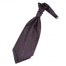 Svart-purpur, virvelmönstrad kravatt