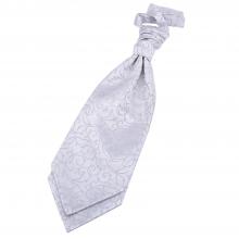 Silver, virvelmönstrad kravatt