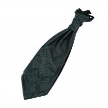 Grön, paisleymönstard kravatt