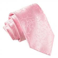 Vaaleanpunainen, pyörrekuvioitu solmio