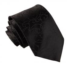 Musta, pyörrekuvioitu solmio