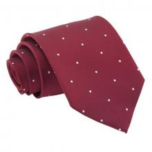 Viininpunainen pin dot solmio