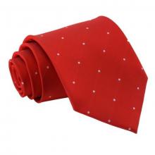 Tummanpunainen pin dot solmio
