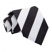 Musta-valkoinen raidallinen solmio