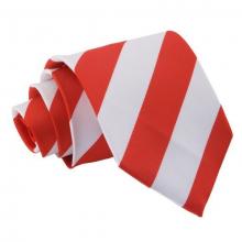 Röd-vit randig slips