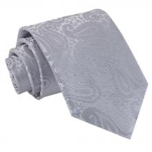 Silver, paisleymönstrad slips